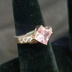 Sterling Silver and Glass Ring